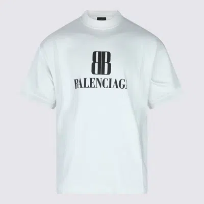 Balenciaga White Cotton T-shirt