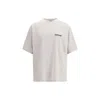Balenciaga Oversized Logo-print Cotton-jersey T-shirt In White
