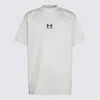 Balenciaga Chalk Cottonx Under Armour Oversize T-shirt In White
