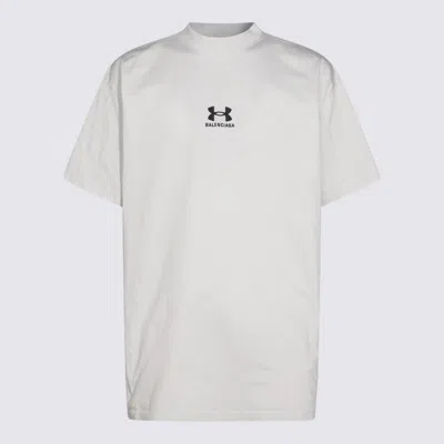 BALENCIAGA CHALK COTTON X UNDER ARMOUR OVERSIZE T-SHIRT