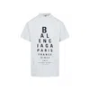 Balenciaga Off-white Optical Oversized T-shirt In White
