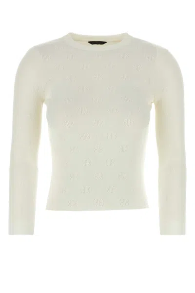 BALENCIAGA WHITE CREWNECK SWEATER
