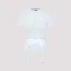 Balenciaga Lingerie T-shirt Lace Detail In White