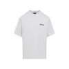 Balenciaga Oversized Logo-print Cotton-jersey T-shirt In White