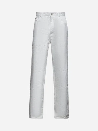 BALENCIAGA WHITE DENIM LOOSE FIT JEANS