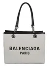 Balenciaga Heritage Chain Handle Tote Bag In White