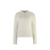 Balenciaga White Elastane Sweatshirt In Neutral