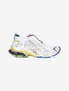 Balenciaga Men White Gradient Runner Sneakers In Neutral