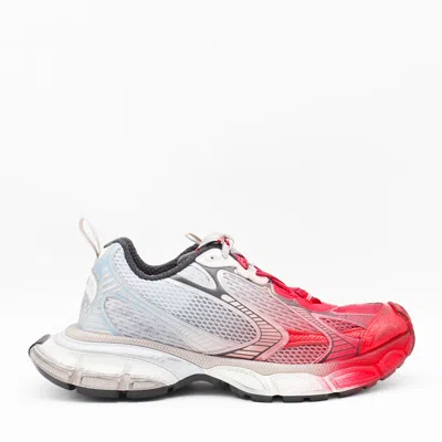 Balenciaga White Grey Red 3xl Toe Spray Sneakers