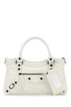 Balenciaga White Le City Satchel In White