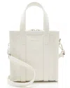 Balenciaga White Leather Bazar Xxs Shopper Tote (authentic Pre-loved)