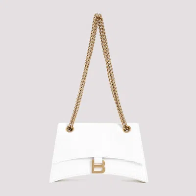 Balenciaga Small Crush Chain Bag In White