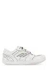 Balenciaga Women Hamptons Worn-out Leather Low-top Sneakers In White
