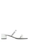Balenciaga Logo-print Leather Sandals