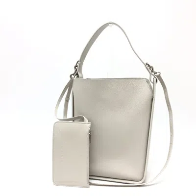 Pre-owned Balenciaga White Leather Shoulder Bag ()
