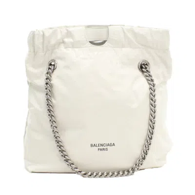 Pre-owned Balenciaga White Leather Tote Bag ()