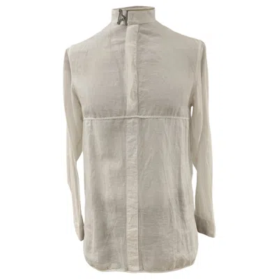 Pre-owned Balenciaga White Linen Shirt Size 38 Unisex, 21st Century