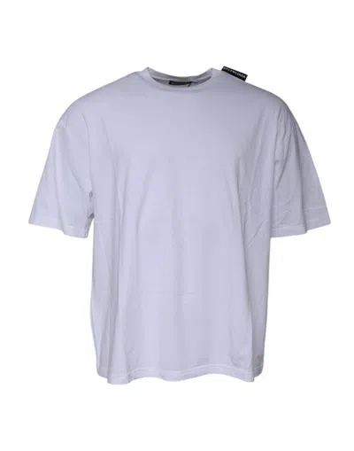 Pre-owned Balenciaga White Logo Cotton Jersey Crew Neck Short Sleeves Men's T-shirt ()