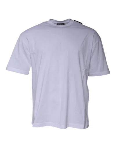 Pre-owned Balenciaga White Logo Cotton Jersey Crew Neck Short Sleeves Men's T-shirt ()