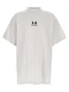 Balenciaga Chalk Cottonx Under Armour Oversize T-shirt In White