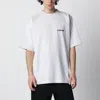 Balenciaga Oversized Logo-print Cotton-jersey T-shirt In White