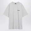 Balenciaga Oversized Logo-print Cotton-jersey T-shirt In White