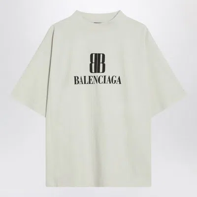 BALENCIAGA WHITE NANO BB MEDIUM FIT T-SHIRT