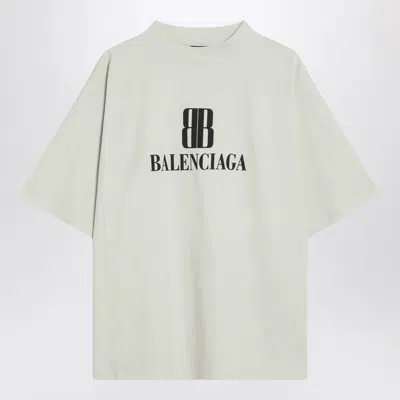 BALENCIAGA BALENCIAGA WHITE NANO BB MEDIUM FIT T SHIRT