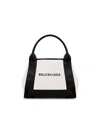 Balenciaga Women's Two-tone Canvas Small Cobas Navy Handbag | 3903462hh3n Color 9260 In Multicolor