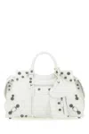 Balenciaga Women's Neo Cagole Leather Tote In White