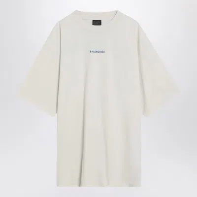 Balenciaga White New  Back Medium Fit T-shirt