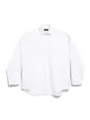 Balenciaga Semi Fitted Button-down Shirt In White