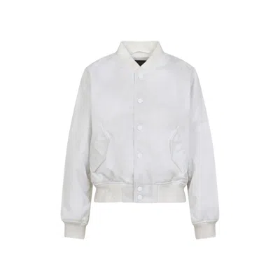BALENCIAGA BALENCIAGA WHITE POLYAMIDE BOMBER JACKET