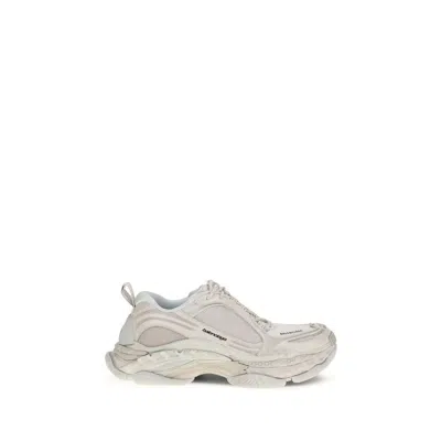 Balenciaga White Polyurethane Chunky Sneakers In Neutral