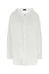 BALENCIAGA WHITE POPELINE SHIRT