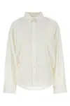 Balenciaga White Poplin Shirt In Neutral