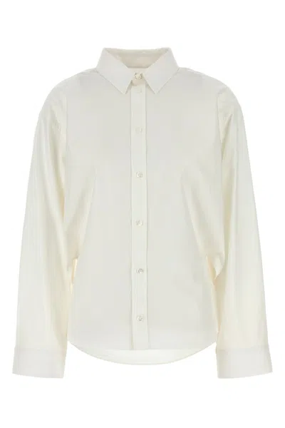 BALENCIAGA BALENCIAGA WHITE POPLIN SHIRT