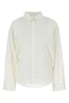 Balenciaga White Poplin Shirt In Neutral