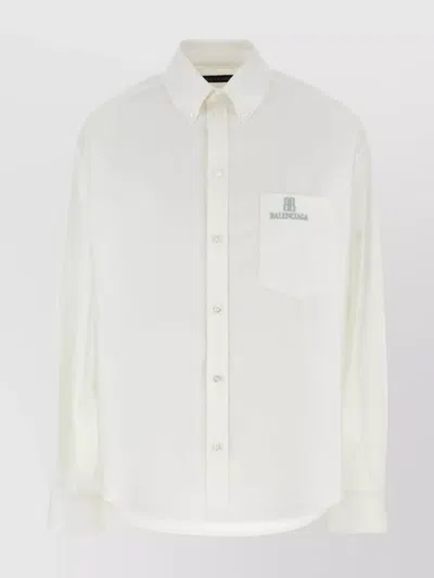 Balenciaga White Poplin Shirt
