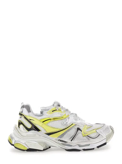 BALENCIAGA WHITE ROUND TOE SNEAKERS