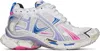 Balenciaga White Runner Sneakers In Multi