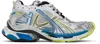 Balenciaga Runner Chunky Low-top Sneakers In White/yellow/blue