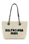 Balenciaga Women's Shearling Duty Free S Handbag In Natural