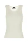 Balenciaga White Sleeveless Tank Top