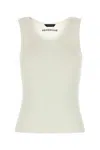 Balenciaga White Sleeveless Tank Top