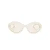 Balenciaga Frame Sunglasses In White