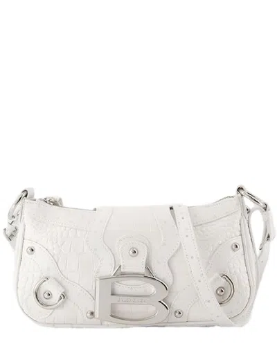 Balenciaga White Synthetic Essex Small Shoulder Bag