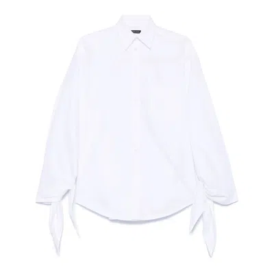 BALENCIAGA BALENCIAGA WHITE TOPS - SHIRTS WOMEN
