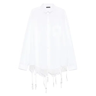 BALENCIAGA BALENCIAGA WHITE TOPS - SHIRTS WOMEN