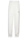 Balenciaga Regular Fit Tracksuit Style Pants In White